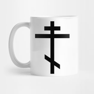 Orthodox cross (black) Mug